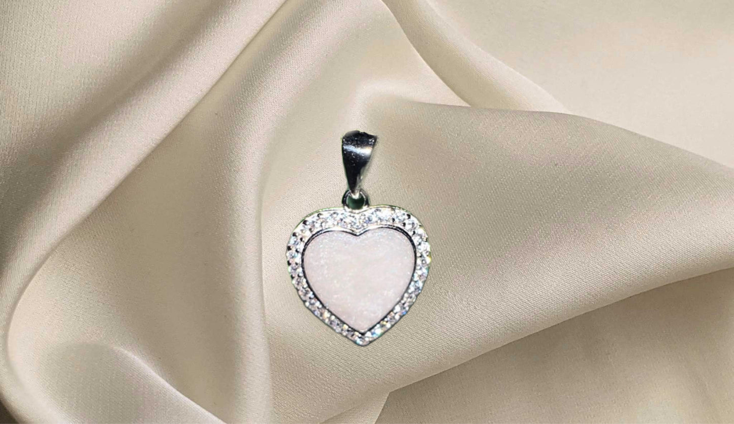 Colgante de leche materna la piedra del amor - plata, chapado en oro, joyería de leche materna chapada en rosa