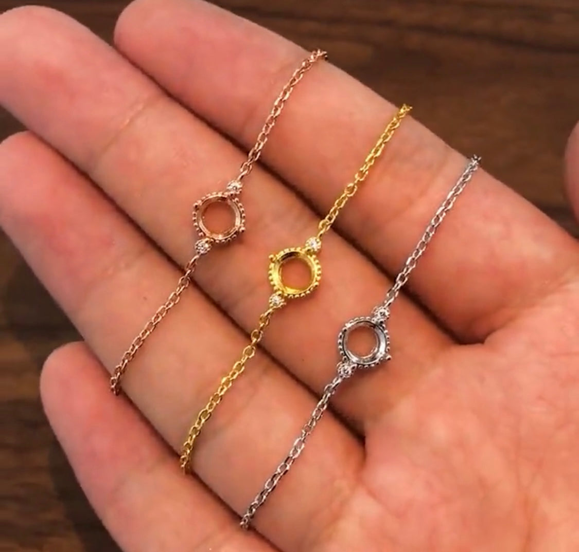 Armband Liz – Silber, Gold und Rosé plattiert