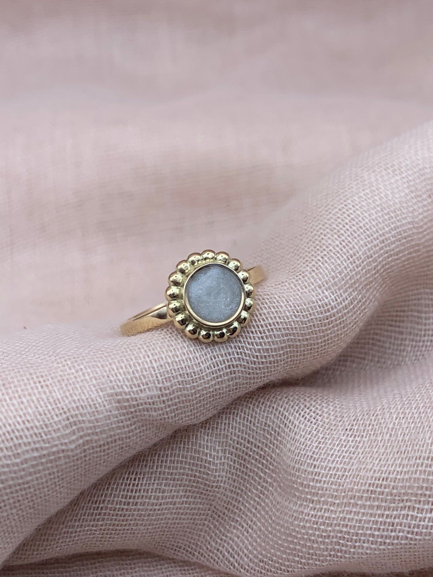 Anello per latte materno Zoé in oro 14 carati