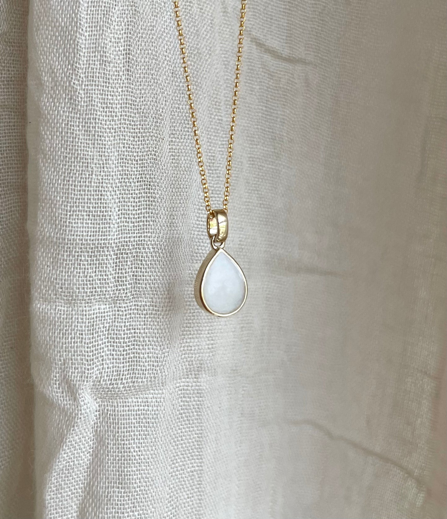 Ciondolo al latte materno Odette in oro 14 carati