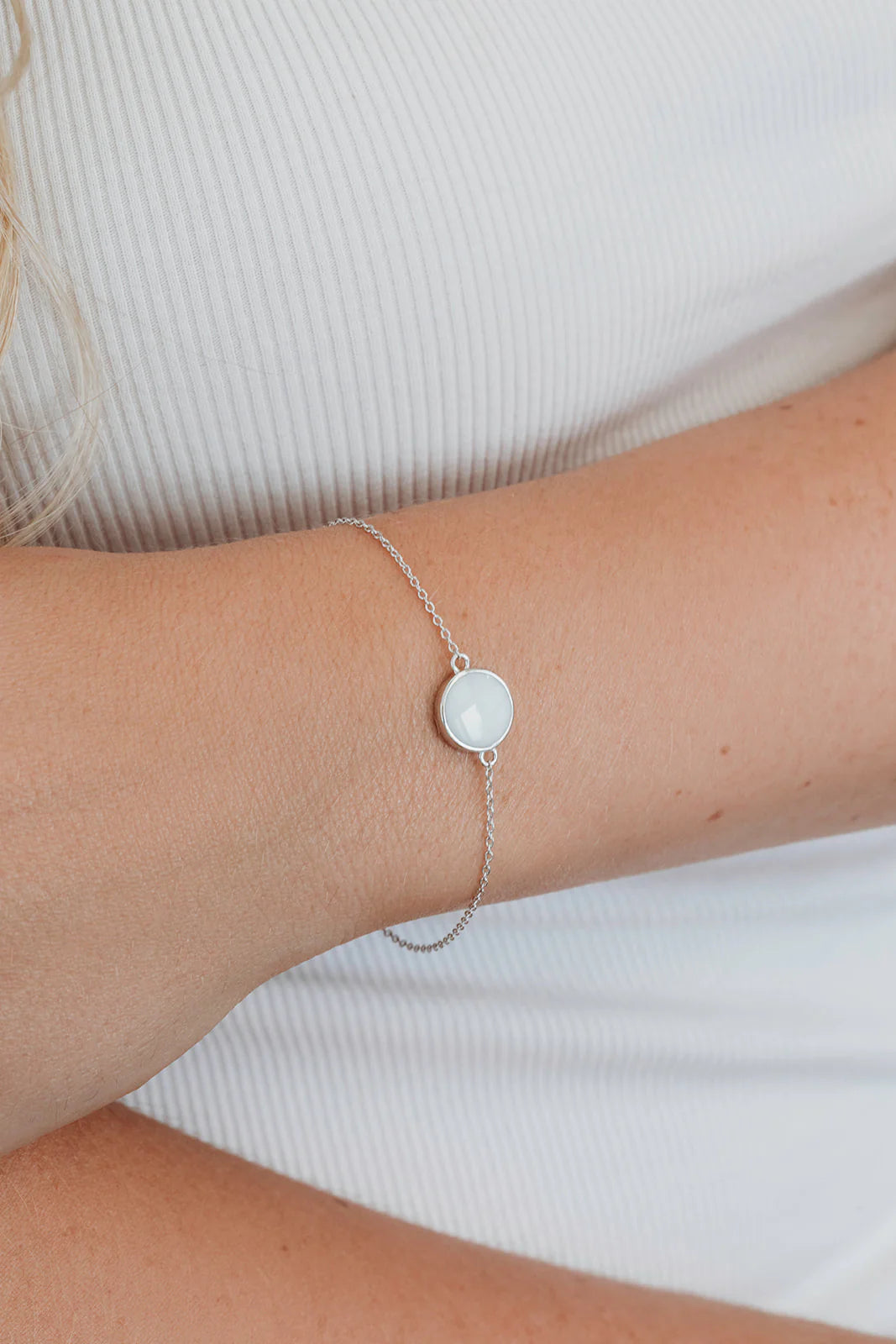 Moedermelk armband Noé rond of hartje (14 karaat) goud