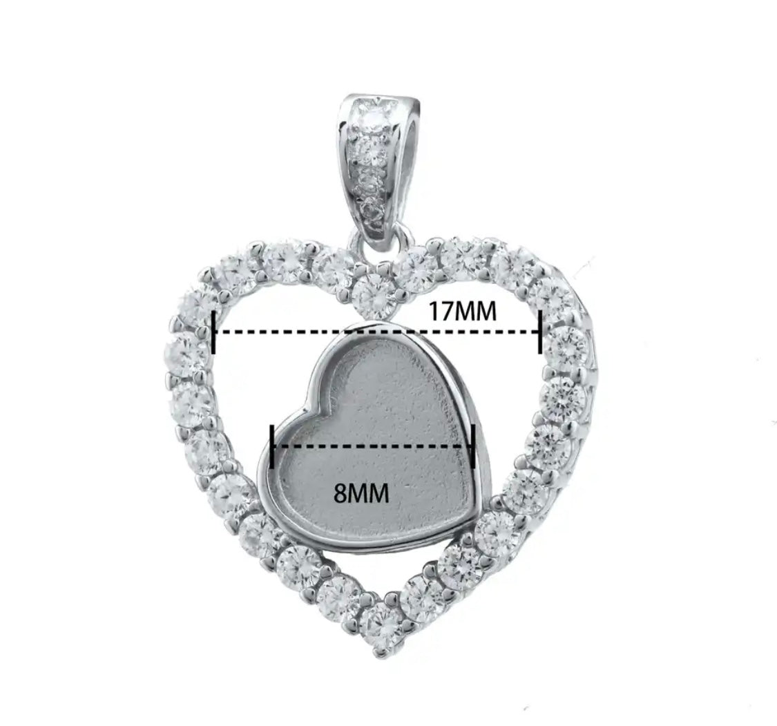 Moedermelk sieraad double love hanger - gold plated - zilver - rosé plated