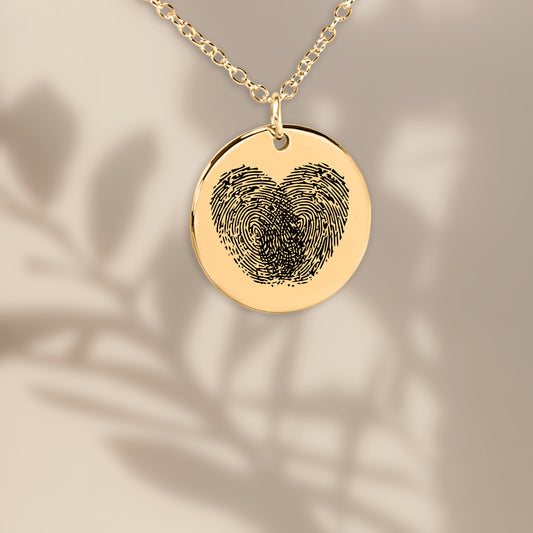vingerafdruk ketting gepersonaliseerde sieraden