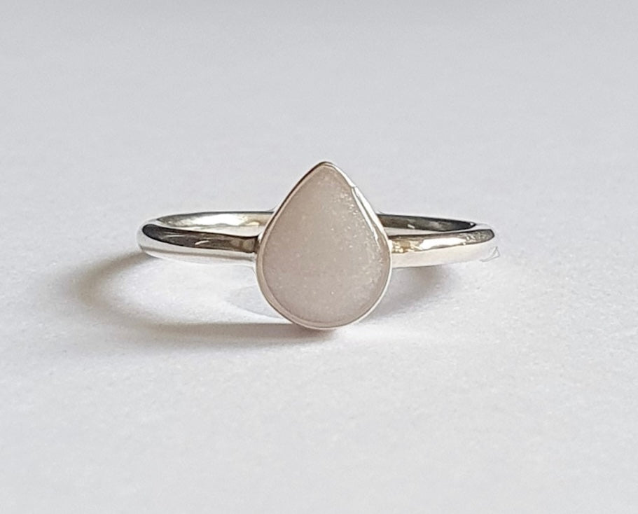 Moedermelk juweel de teardrop M ring - zilver, rosé plated, gold plated
