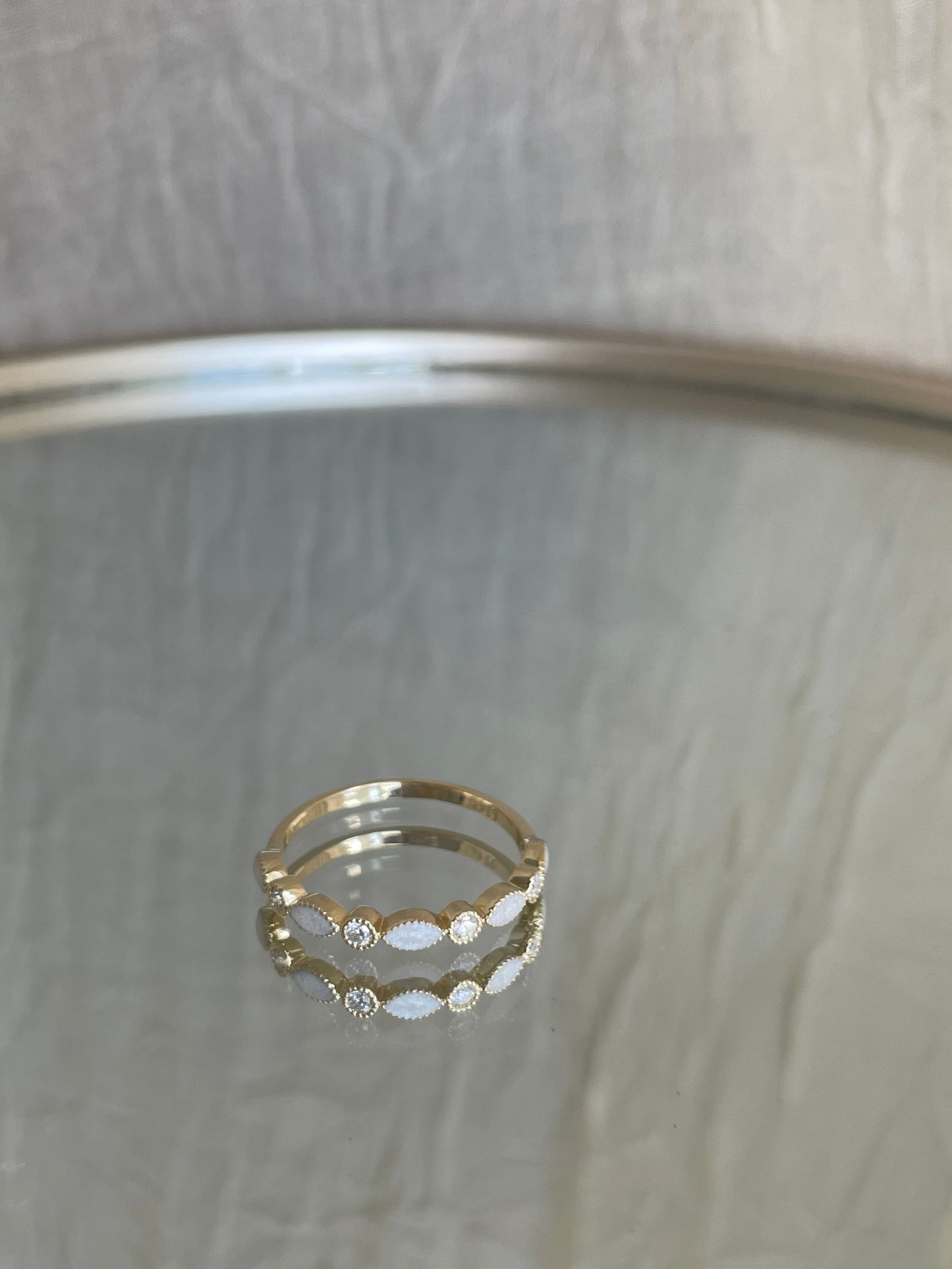 Moedermelk ring Céline (14 karaat) ook zonder kartels leverbaar en/of met geboorte stenen