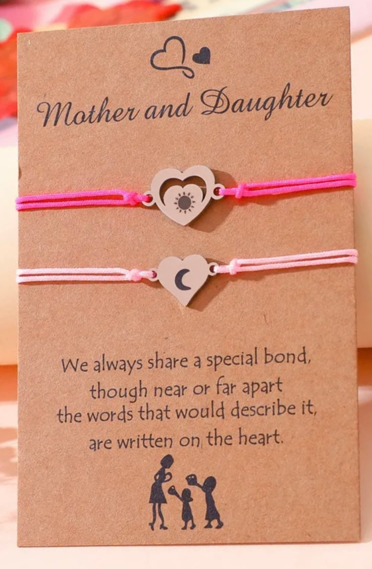Bracelets d'amour mère-fille