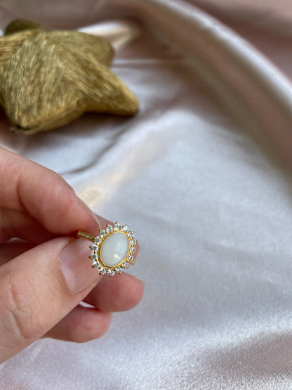 Bague Reine or massif 14 carats