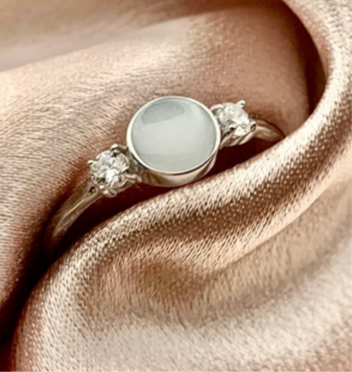 Twin twinkle moedermelk ring - 14 karaat goud