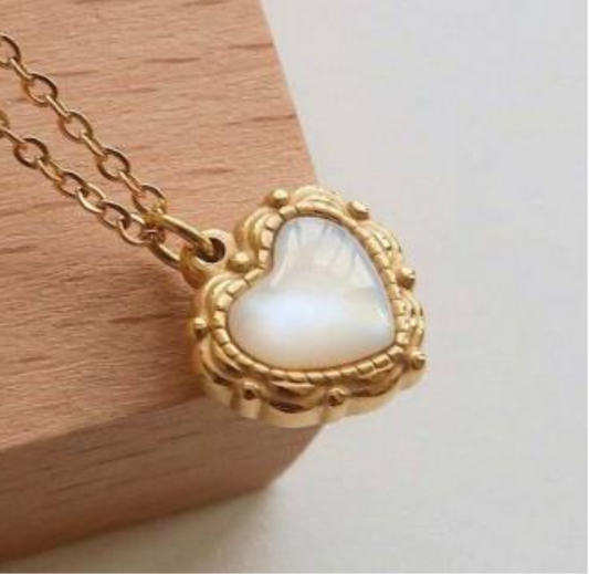 Vintage love hanger massief goud (14 karaat)