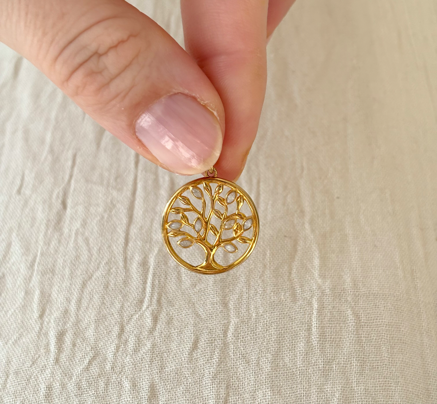 Le pendentif arbre de vie - argent, plaqué or, plaqué rose