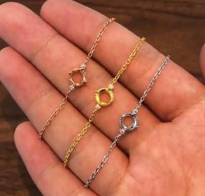 Armband liz - zilver, gold & rosé plated