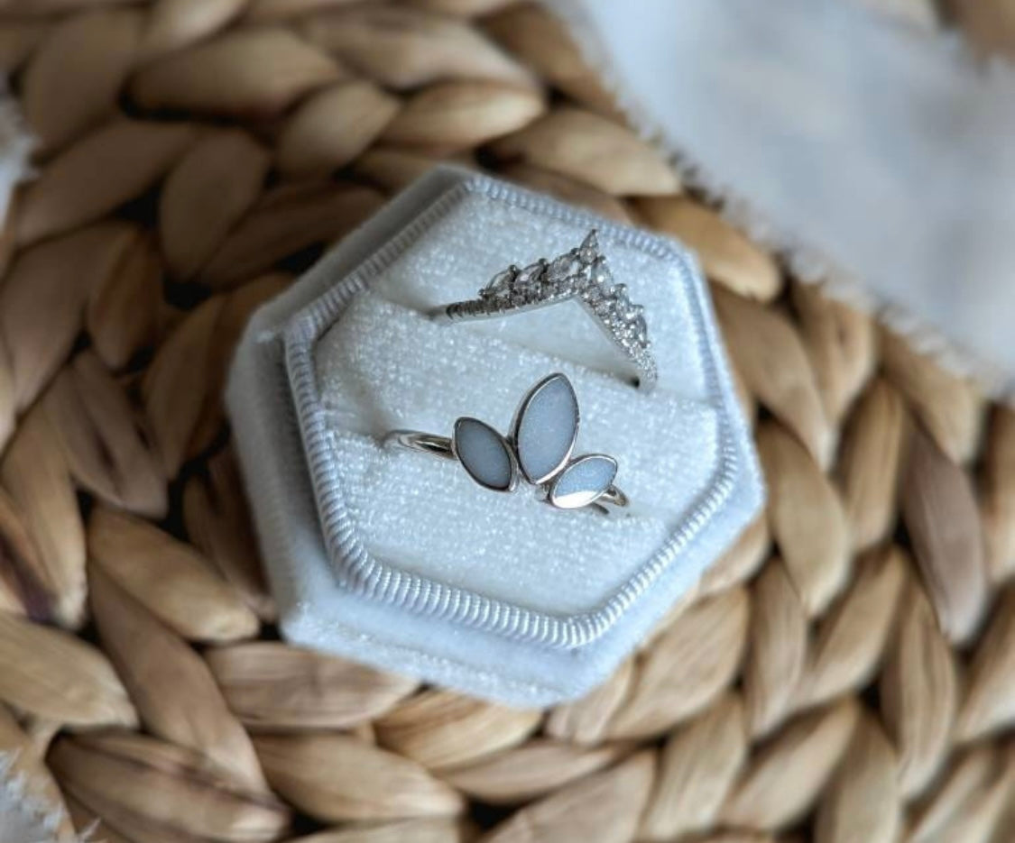 De lotusbloem moedermelk ring - gold plated, rosé plated, zilver