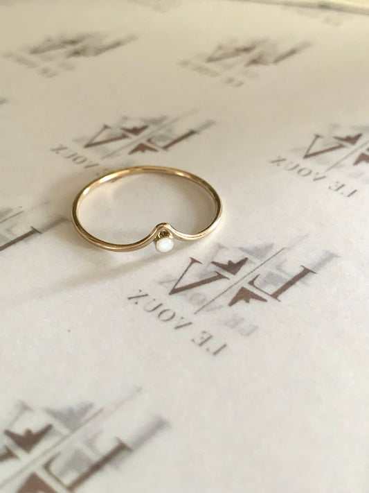 Moedermelk ring maya (14 karaat) geel goud - rosé goud - wit goud