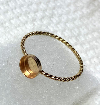 Bague lait maternel Elodie gold rempli