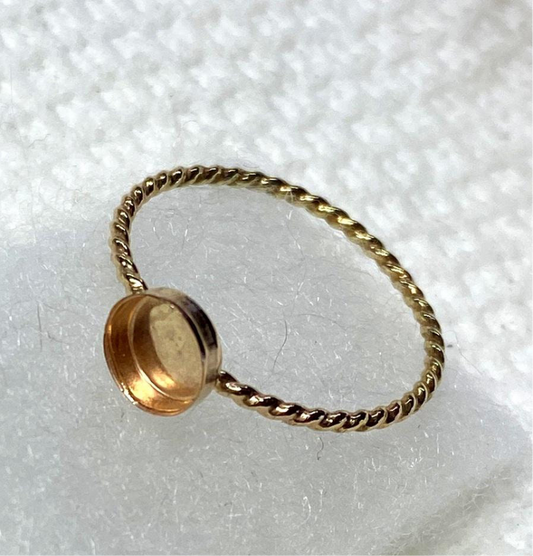 Bague lait maternel Elodie gold rempli