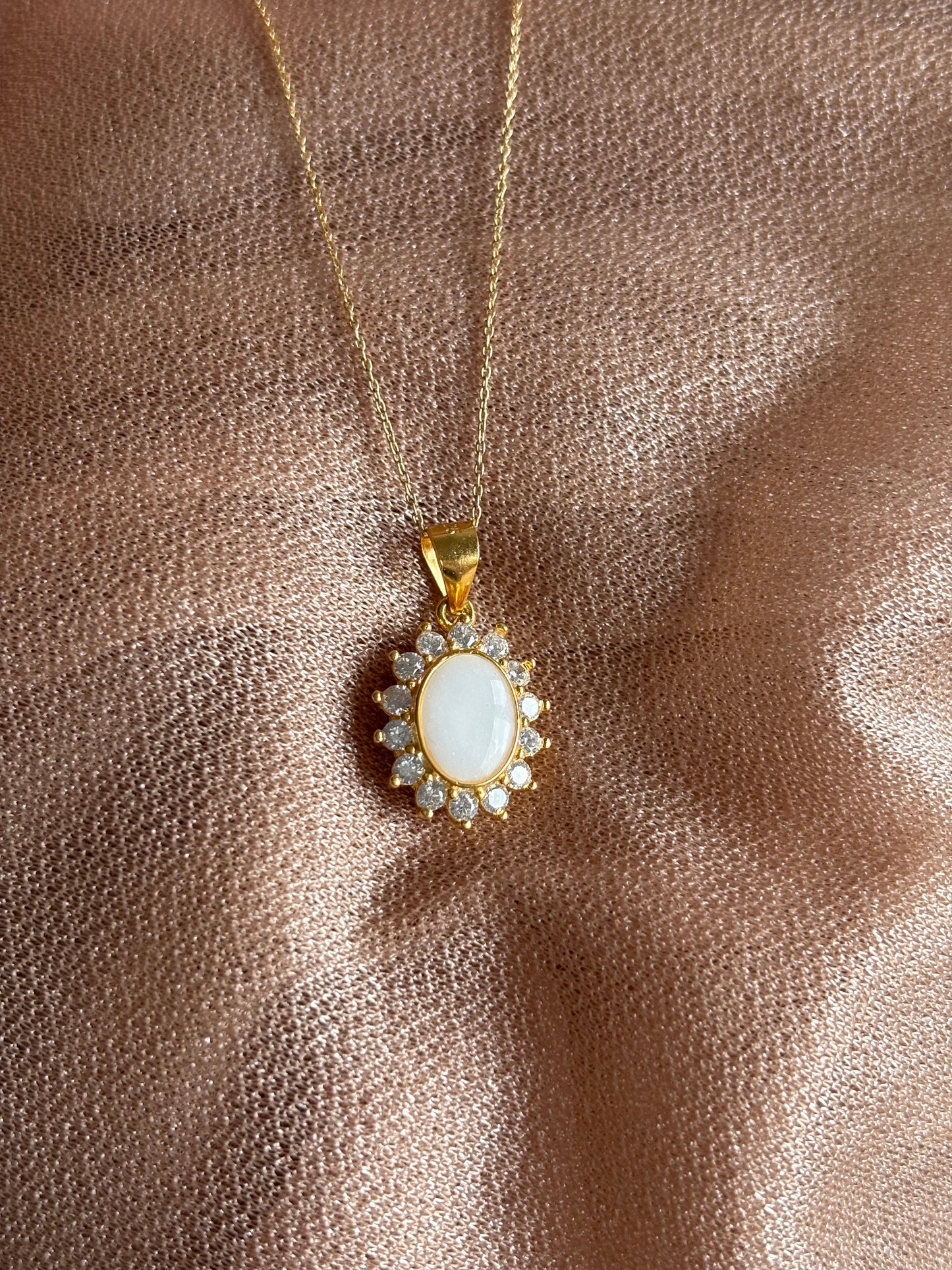 Le pendentif lever du soleil - argent, plaqué or