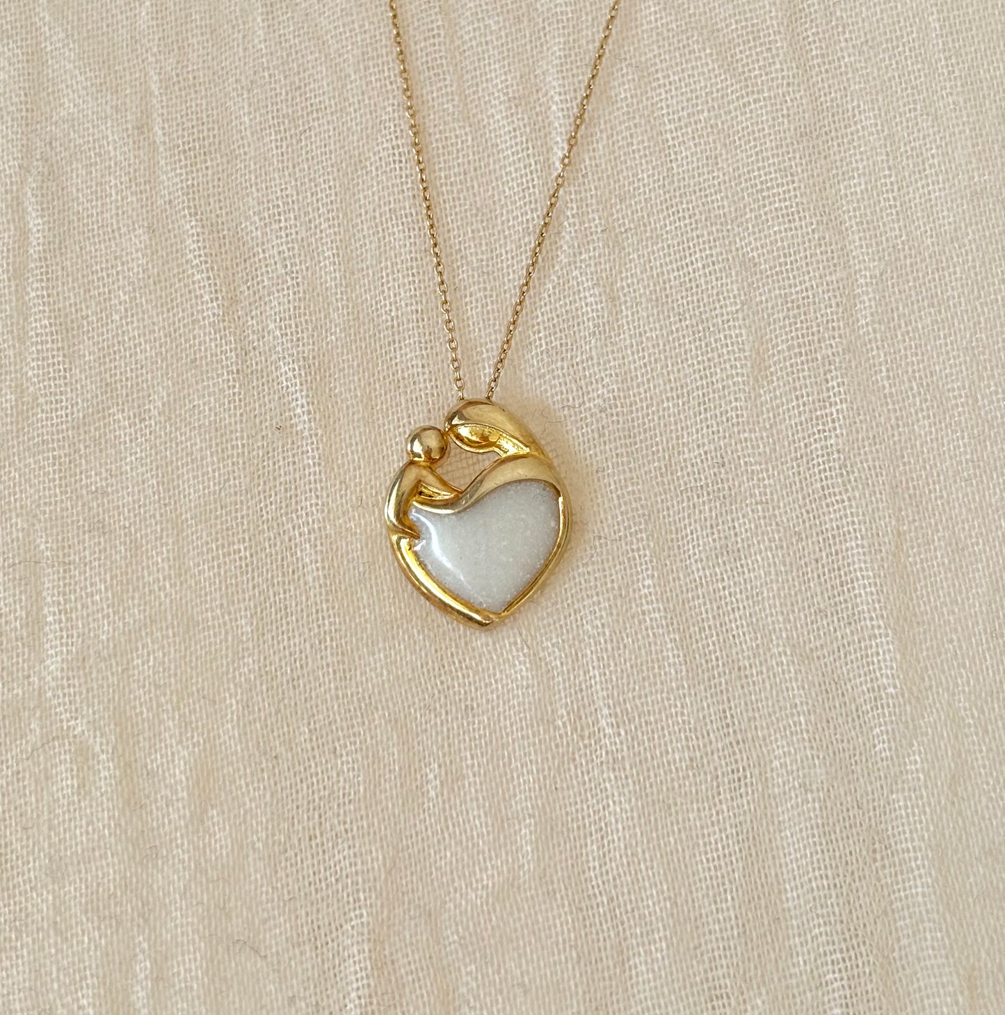 Ciondolo per il latte materno dell'amore della madre: argento, placcato in rosa, placcato in oro