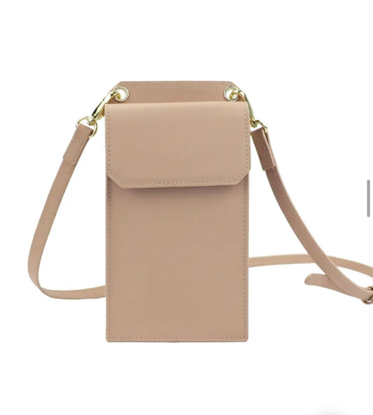 Sac de téléphone crossbody en cuir véritable, différentes couleurs