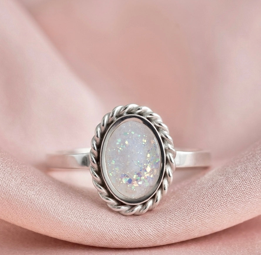 Moedermelk ring Bella zilver, gold plated