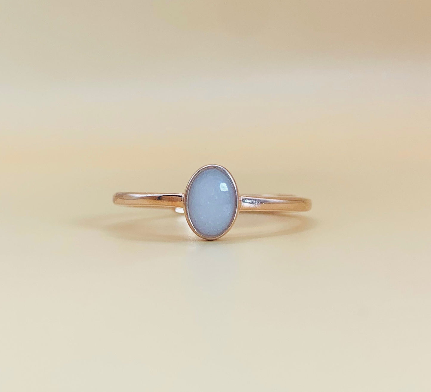 Ovaal classic ring zilver - goud plated - rosé plated