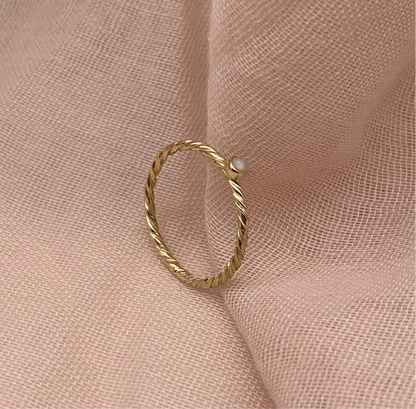 Moedermelk ring Liv (14 karaat) geel goud - rosé goud - wit goud