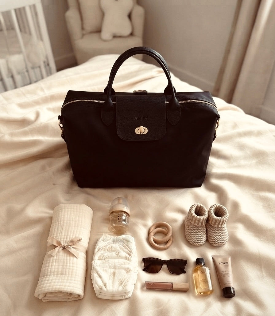 VOUXX Tote luiertas Maya nylon black (complete set)