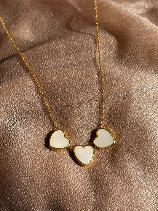 Love ketting - prata - banhado a ouro - banhado a rosé