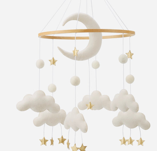 Mobile bébé étoiles et lune
