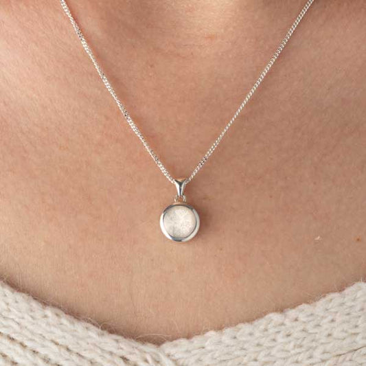 Muttermilch-Anhänger Der klassische Kreis – vergoldet – goldgefüllt – Edelstahl – Silber