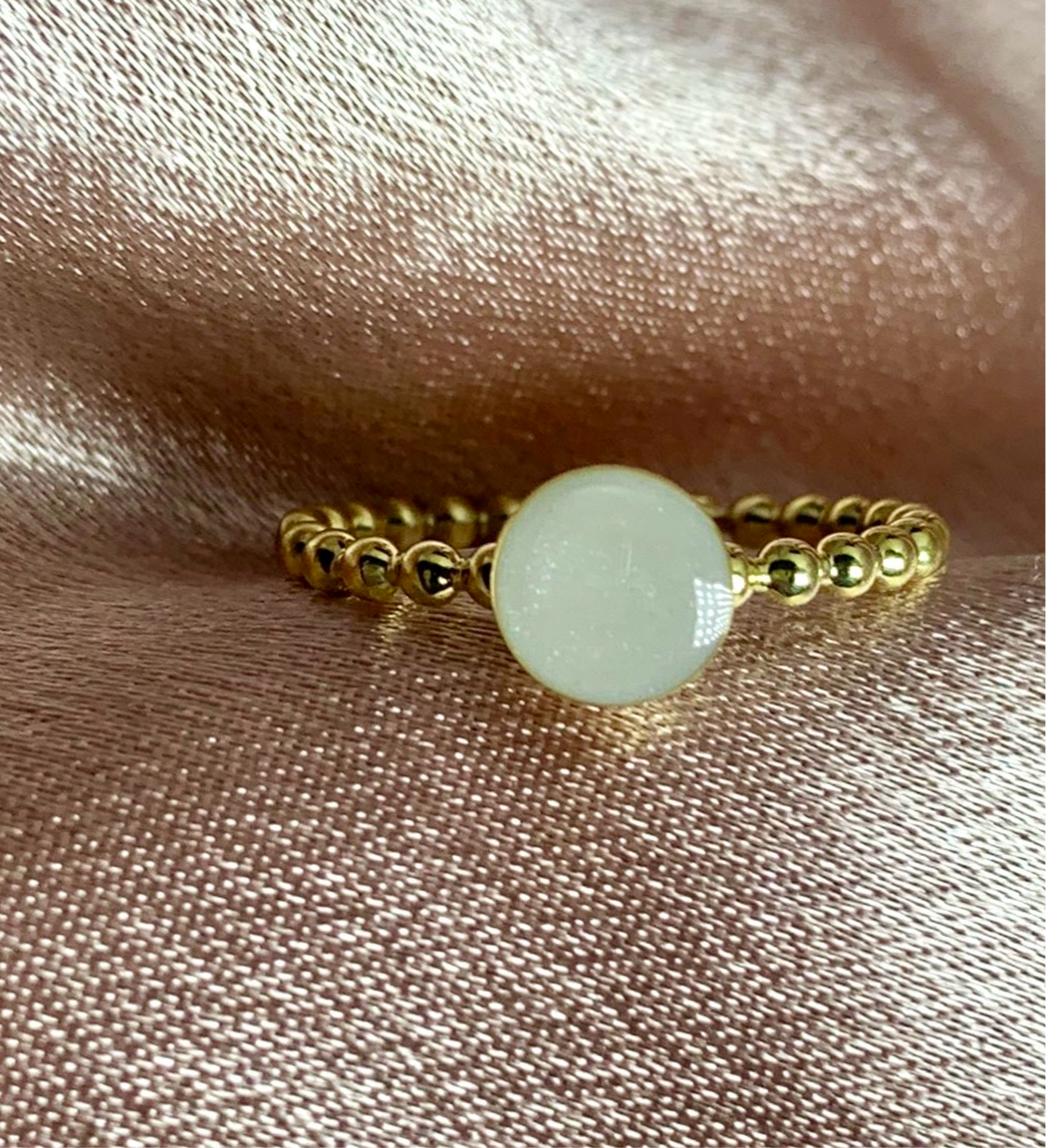 Anello per latte materno Amelie in oro (14 carati).