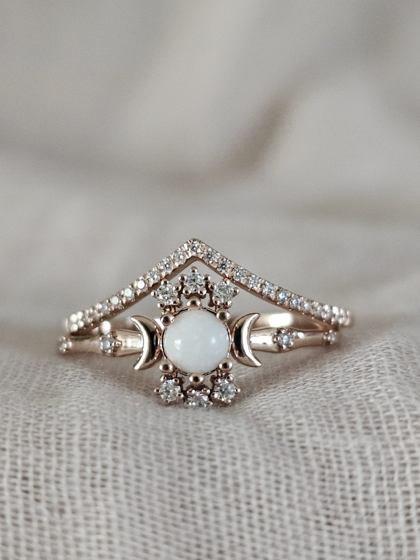 Dubbele ring yasmin - zilver - goud plated - rosé plated