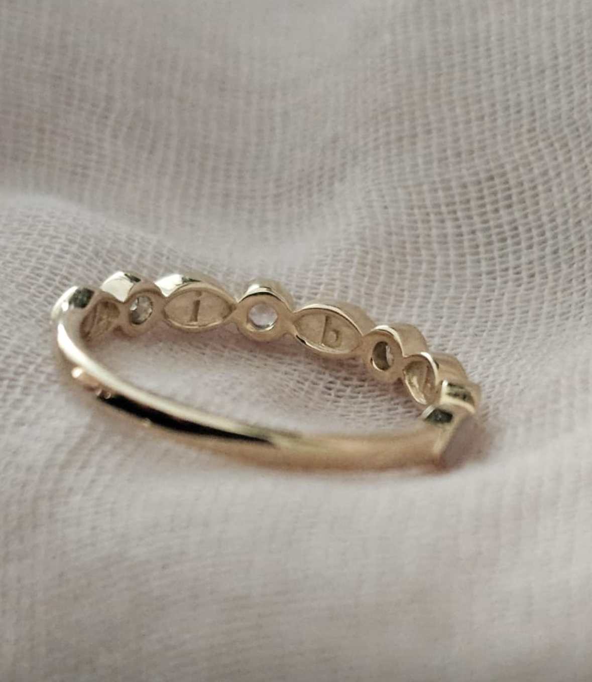 Moedermelk ring Céline (14 karaat) ook zonder kartels leverbaar en/of met geboorte stenen