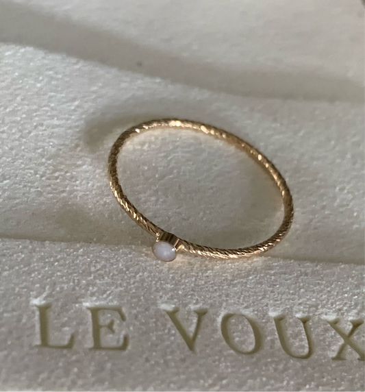 Moedermelk ring liv - zilver en goud verguld