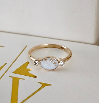 Moedermelk ring Giselle (14 karaat)