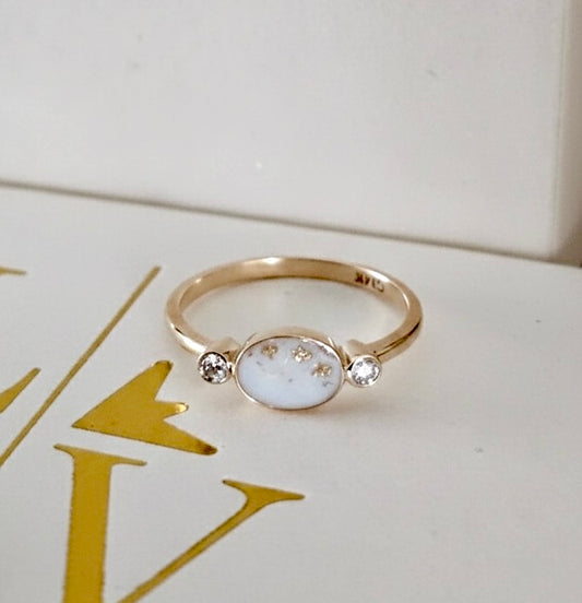 Moedermelk ring Giselle (14 karaat)