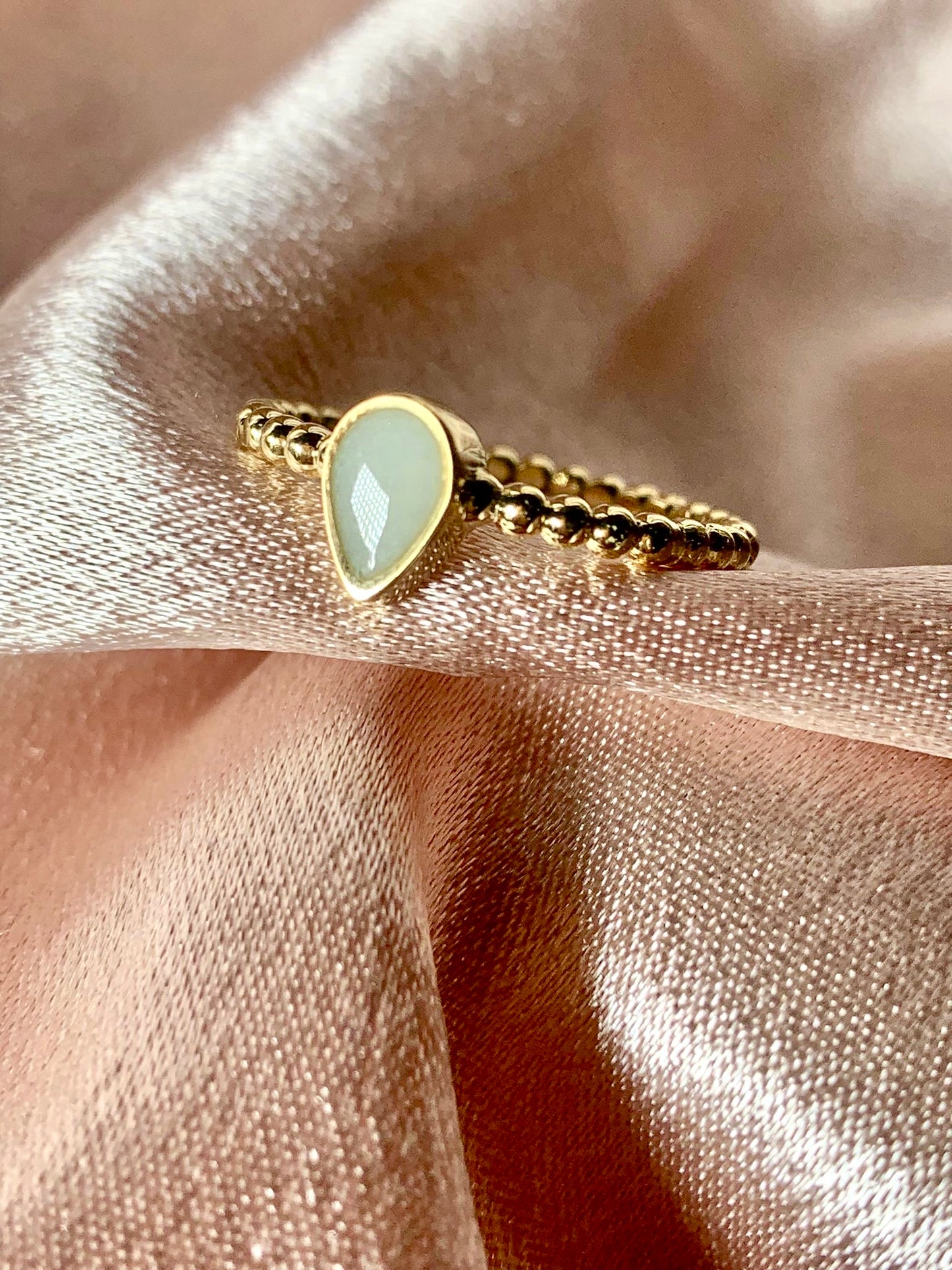 Anello per latte materno Odette in oro (14 carati).