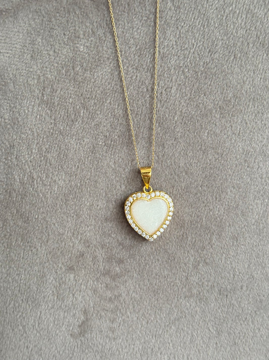 Pingente de leite materno a pedra do amor - joia de leite materno banhada em prata, banhada a ouro e rosa