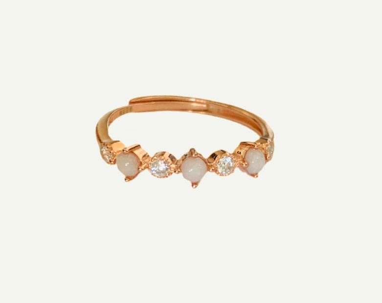Anillo hada - plata - baño rosado - baño oro