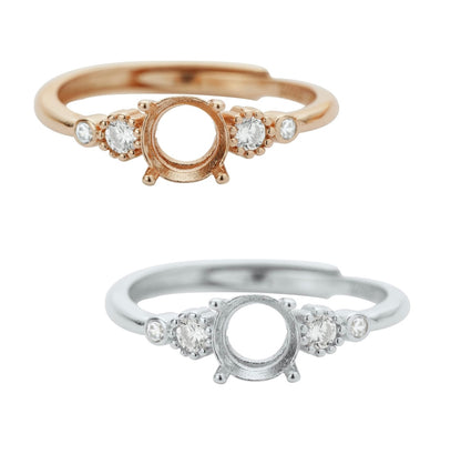 Moedermelk ring Gigi - zilver - gold plated - rosé plated