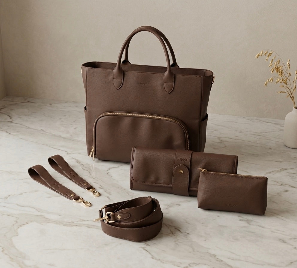 VOUXX Tote luiertas Lina brown (complete set)