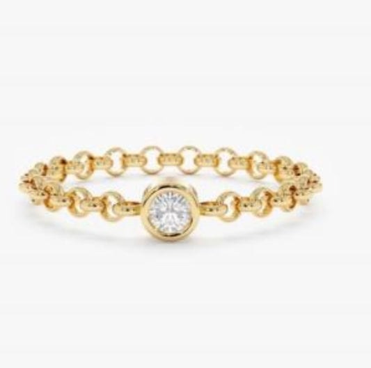Moedermelk ring Fay (14 karaat) goud