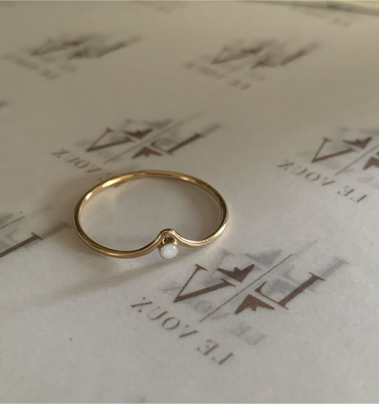 Moedermelk ring maya zilver en goud verguld