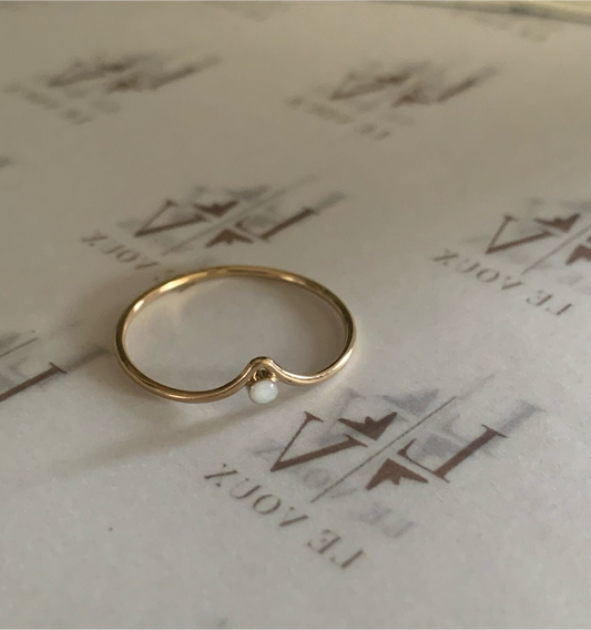 Moedermelk ring maya zilver en goud verguld