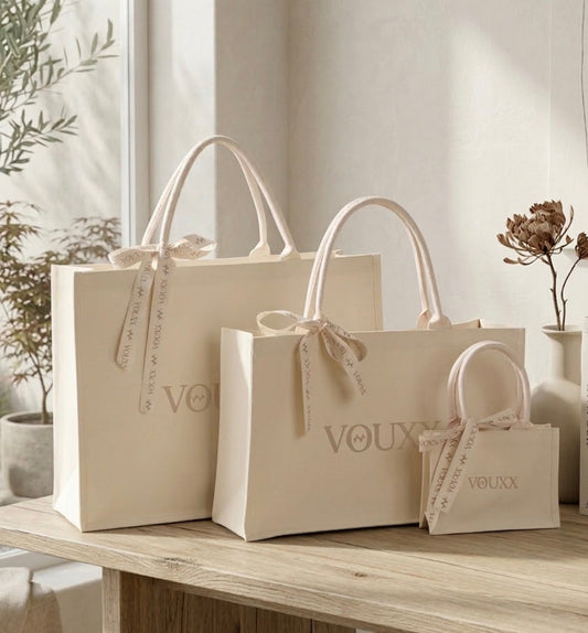Cotton giftbag large voor luiertas en draagzak