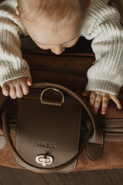VOUXX Tote luiertas Maya suede brown (complete set)