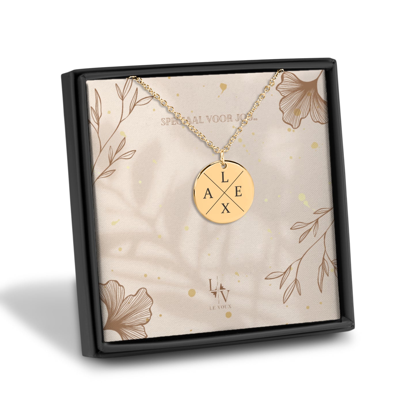 Colar com iniciais - prata - ouro rosa - ouro