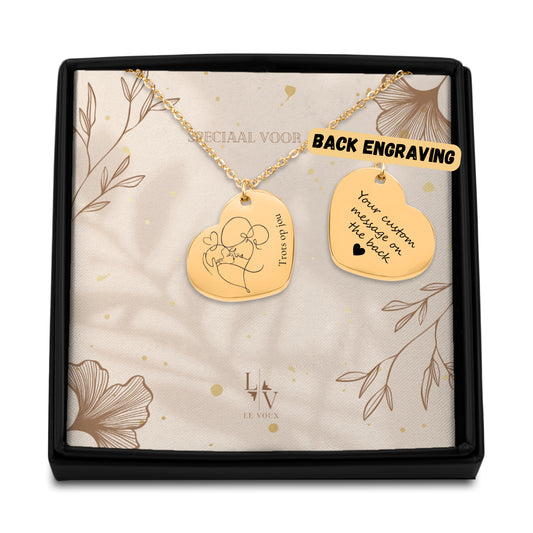 Mãe filho colar presente coração nome personalizado mãe colar jóias de leite materno - prata - rosa - ouro
