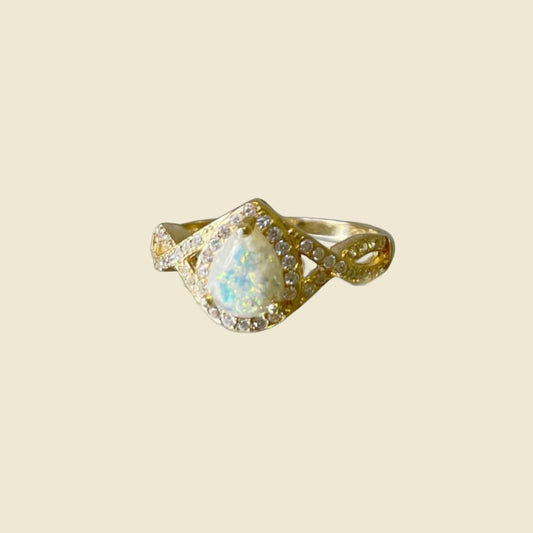 Bague lait maternel Liva 'pop up' en or (14 carats)