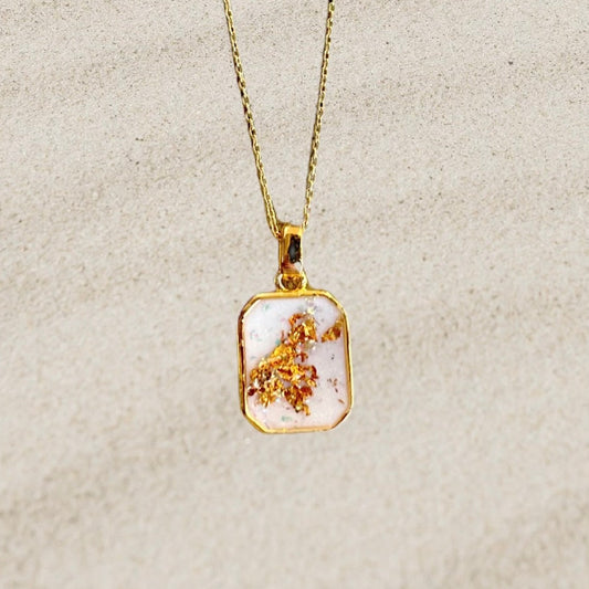 Le pendentif tag - argent, plaqué or, plaqué rose