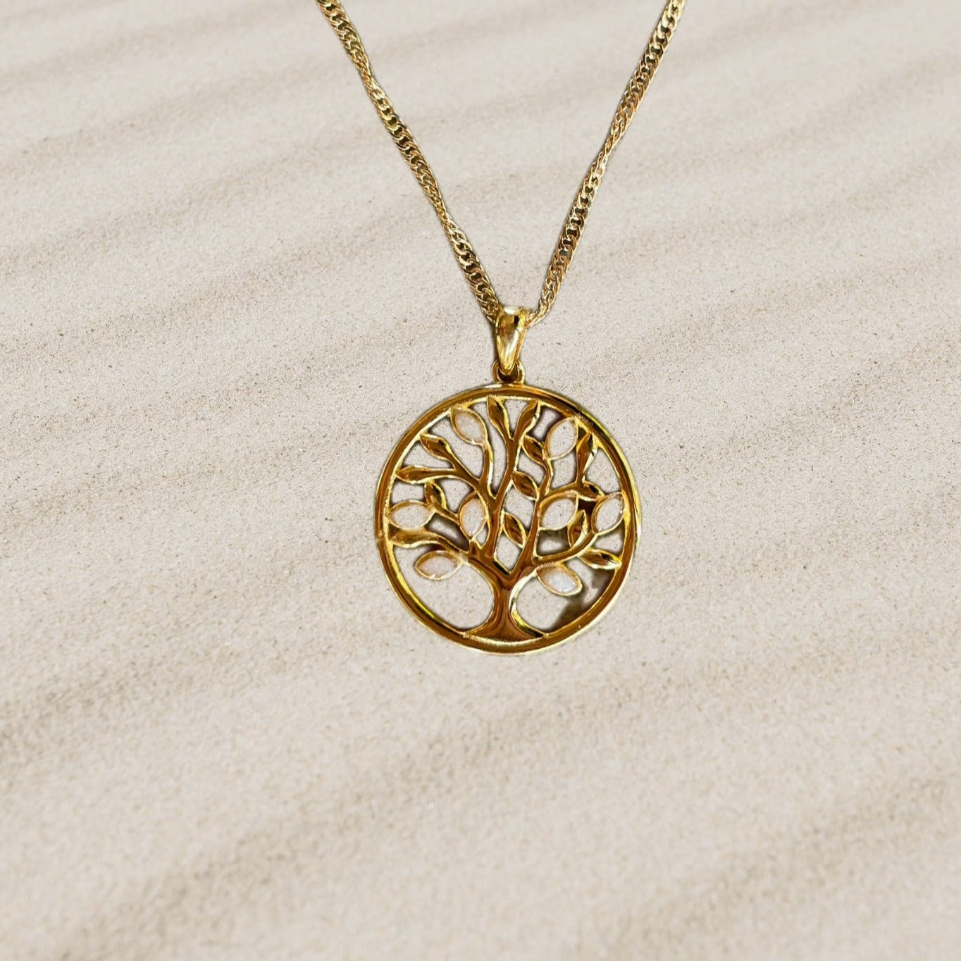 Le pendentif arbre de vie - argent, plaqué or, plaqué rose